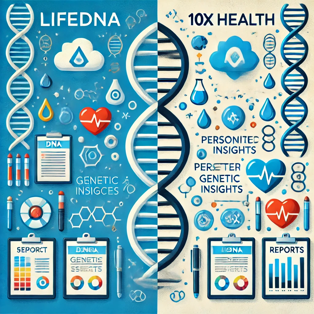 lifedna vs 10x health gene testing